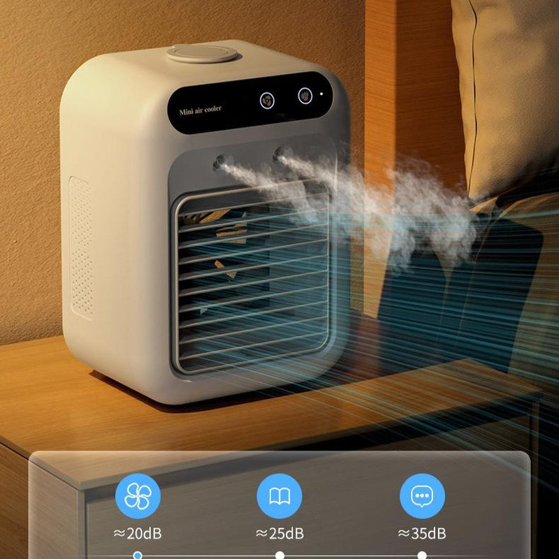 Portable Air Conditioning Unit for Rooms, Offices, and Vehicles - Water-Cooling Fan System