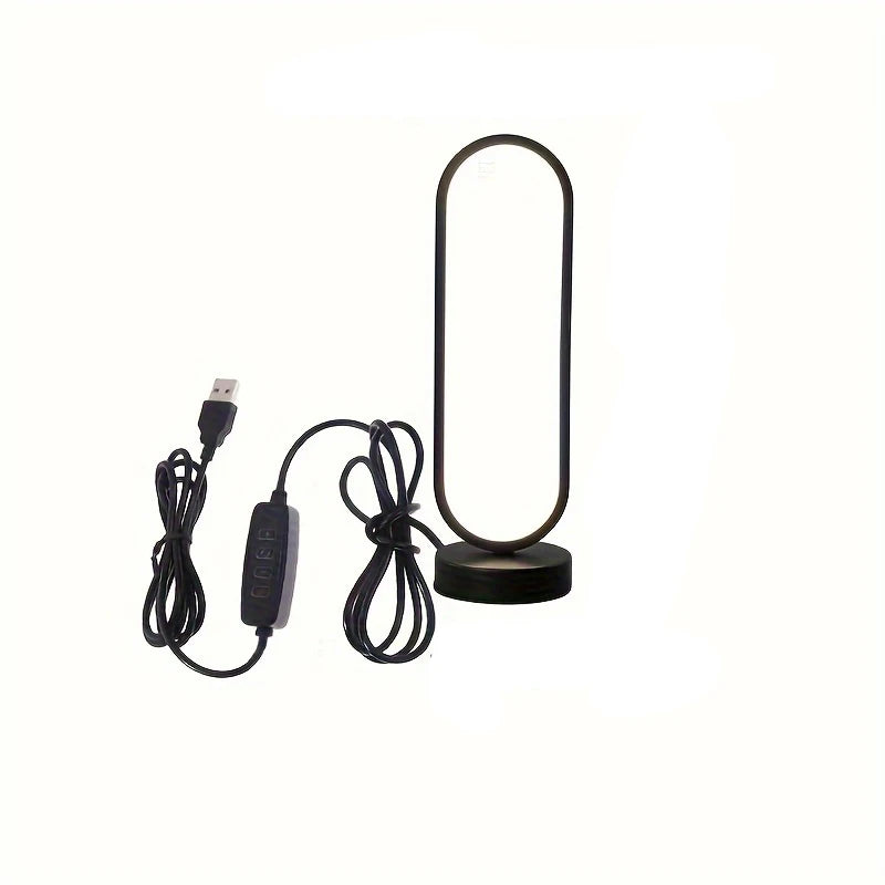 LED Ring Lamp with Three-Color Dimming for Bedroom and Living Room Night Light