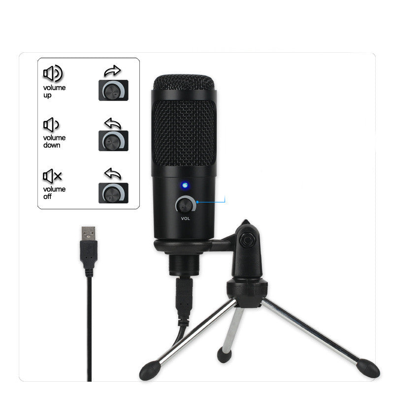 Professional Condenser Microphone for Computer Gaming and Live Recording
