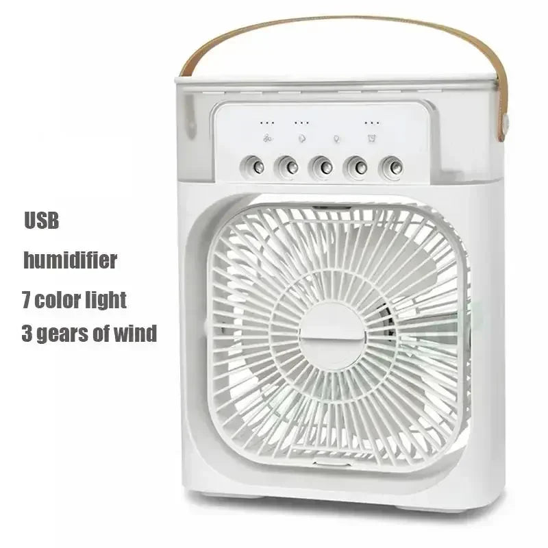Portable Hydrocooling Air Conditioner Fan with Adjustable Water Mist and 3 Speed Settings for Home and Office Use