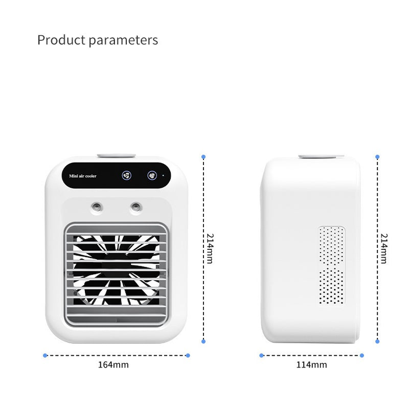 Portable Air Conditioning Unit for Rooms, Offices, and Vehicles - Water-Cooling Fan System
