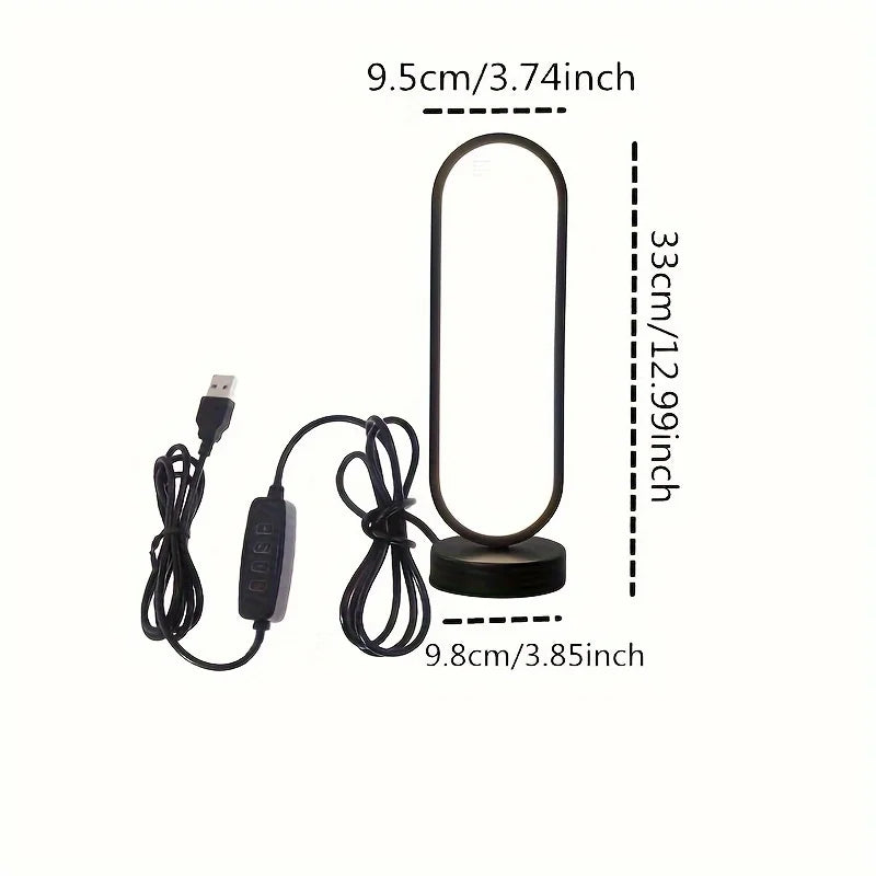 LED Ring Lamp with Three-Color Dimming for Bedroom and Living Room Night Light