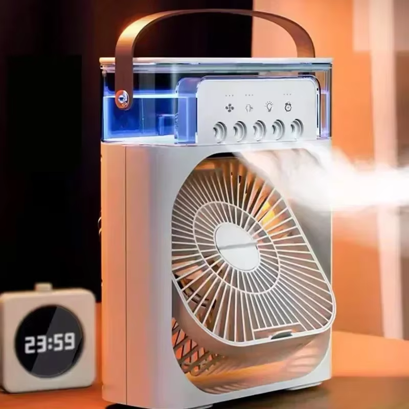 Portable Hydrocooling Air Conditioner Fan with Adjustable Water Mist and 3 Speed Settings for Home and Office Use
