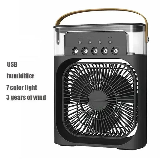 Portable Hydrocooling Air Conditioner Fan with Adjustable Water Mist and 3 Speed Settings for Home and Office Use