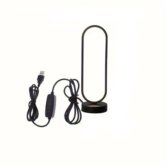 LED Ring Lamp with Three-Color Dimming for Bedroom and Living Room Night Light