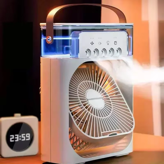 Portable Hydrocooling Air Conditioner Fan with Adjustable Water Mist and 3 Speed Settings for Home and Office Use